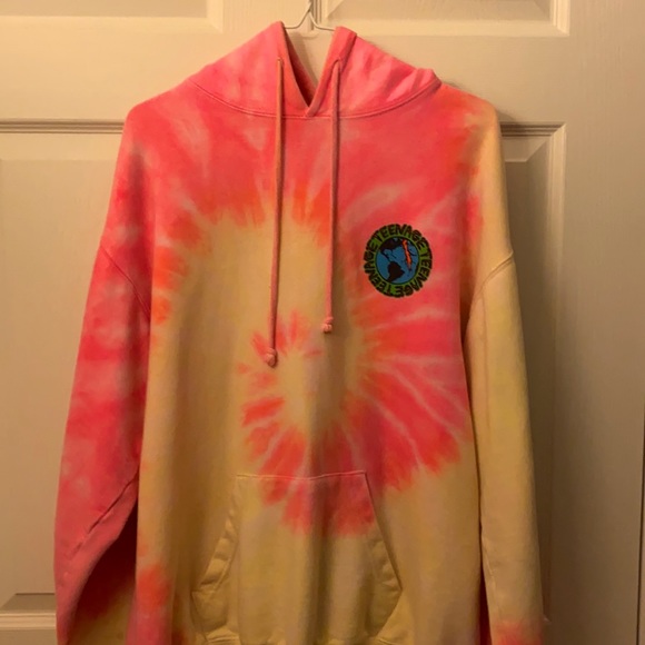 Bored Teenager Pink/Yellow Tie Dye pullover - Picture 1 of 2
